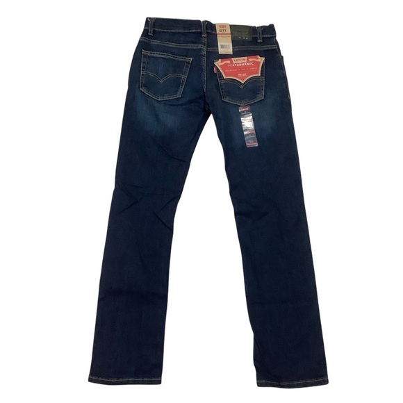 Levi's 511 Boys NWT Performance Slim Fit Blue Jeans Size 18R 29x29 - Picture 1 of 7